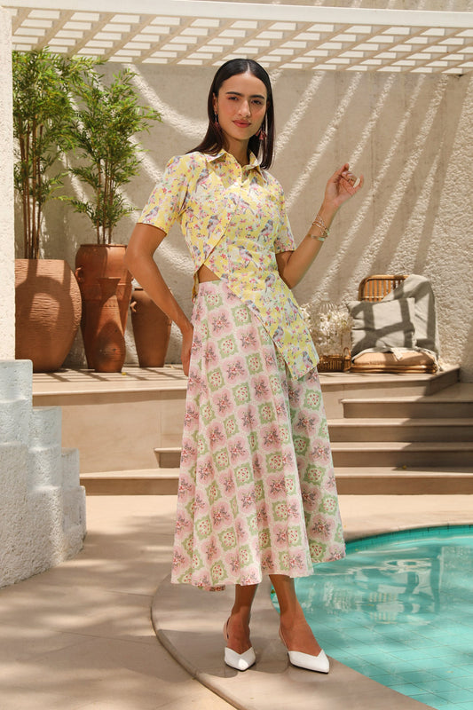 Ivy -Shirt and Skirt set (Size S)