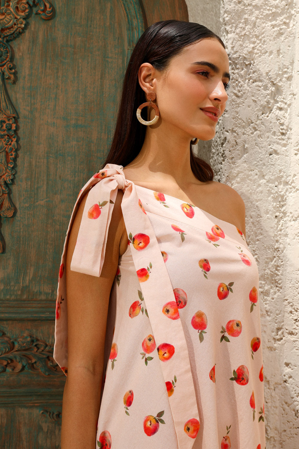 Blossom - One-Shoulder Gathered Dress